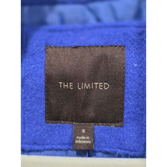 NWT The Limited Royal Blue Brushed Wool Blend Military Peacoat Jacket, S - Picture 12 of 12